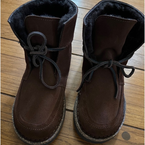 BIRKENSTOCK NWOT Bakki Suede Shoes Ankle Boots Women's Warm Sherling 36 5.5 - Picture 4 of 10